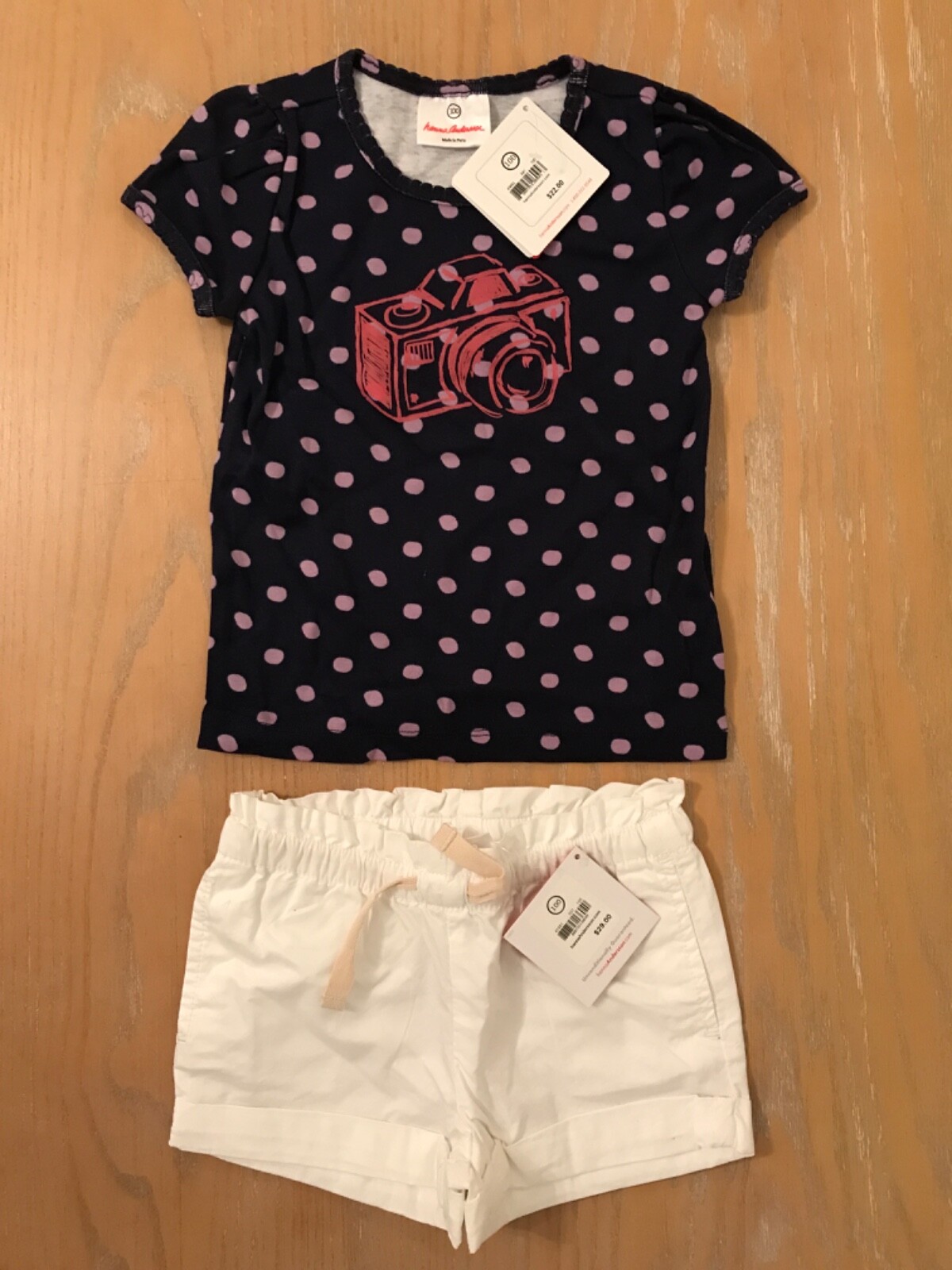New! Hanna Andersson Girls Summer Clothing Lot of 2 Size 100 (US 4)