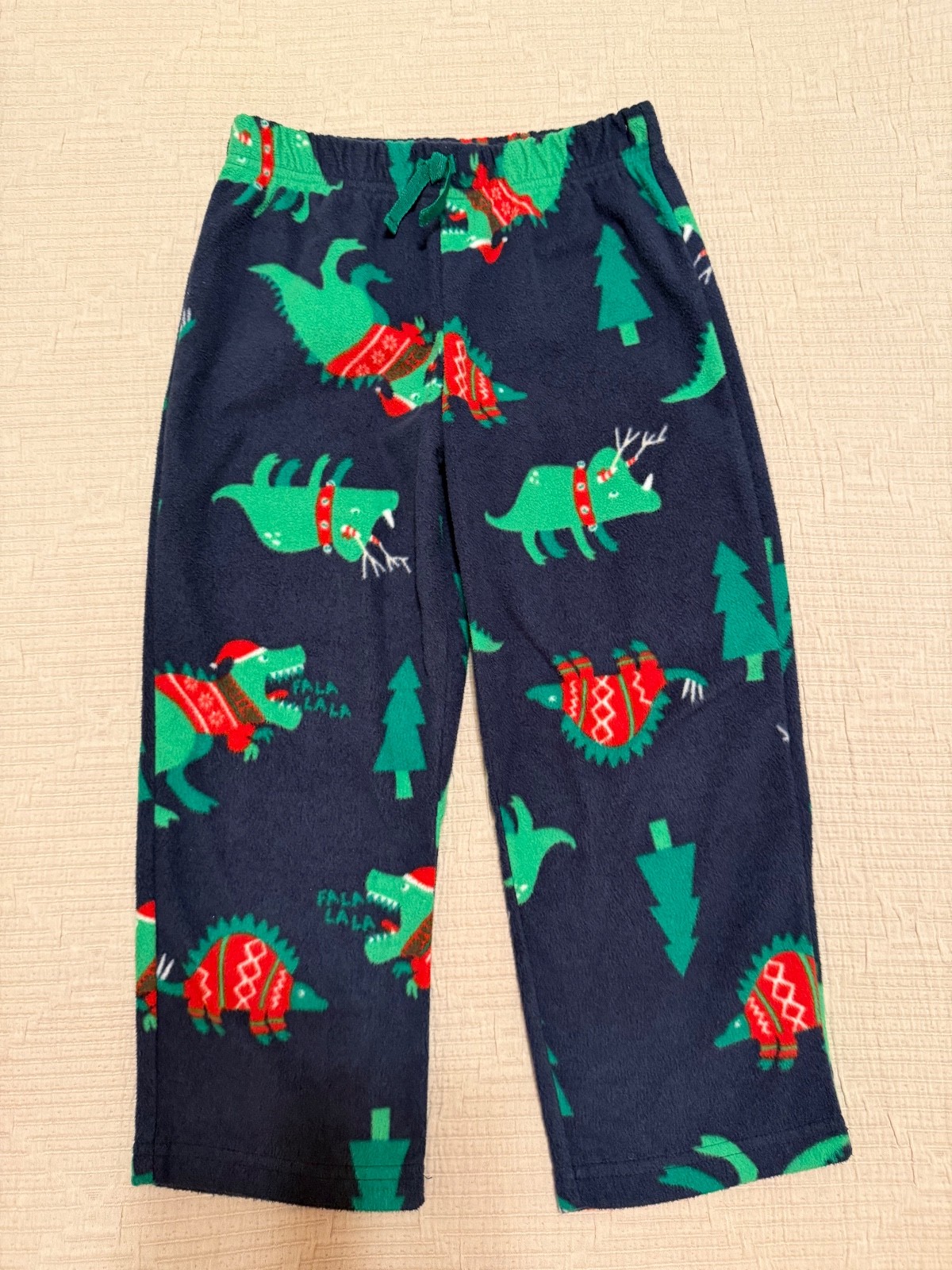 Old Navy Dinosaur, Navy Winter Fleece pajama pants, Kids size 6