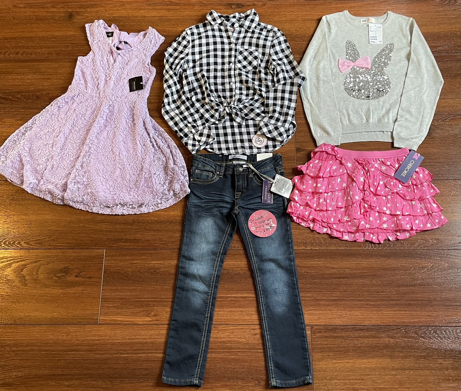 Girls Clothes 9 Piece Lot Size Small-6 medium 7-8 Mixed lots Gymboree H&M
