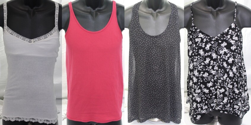 Clothing Lot 4 Womens Small Tank Tops Hollister J. Jill H&M Basic Mossimo Shirts