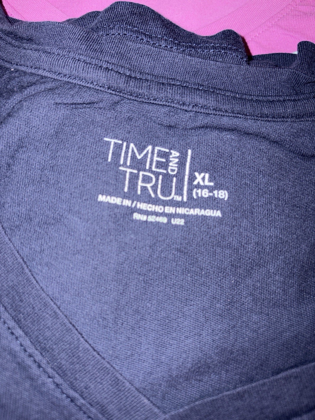 Time and Tru Women&rsquo;s XL (16-18) Solid Short Sleeve T-Shirt Lot of 6 Multicolor