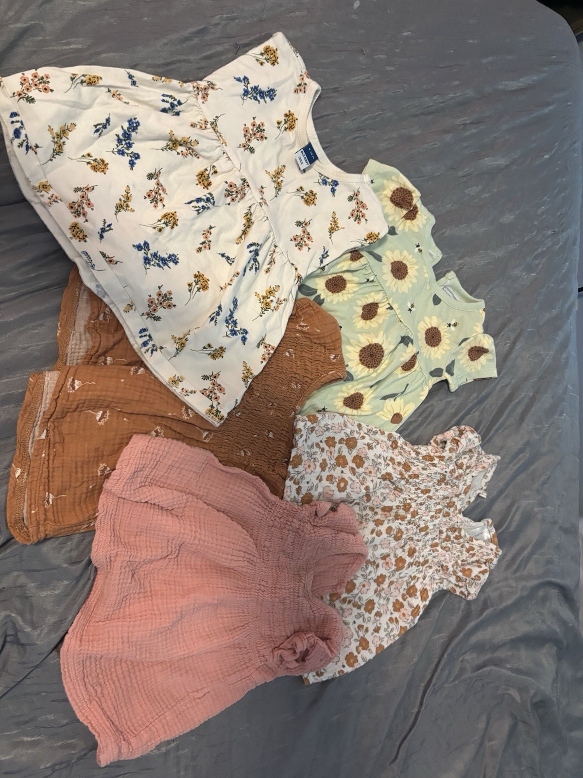 Baby Girl Clothing Lot 0-3 Months Multicolor Cotton Floral Everyday All Seasons