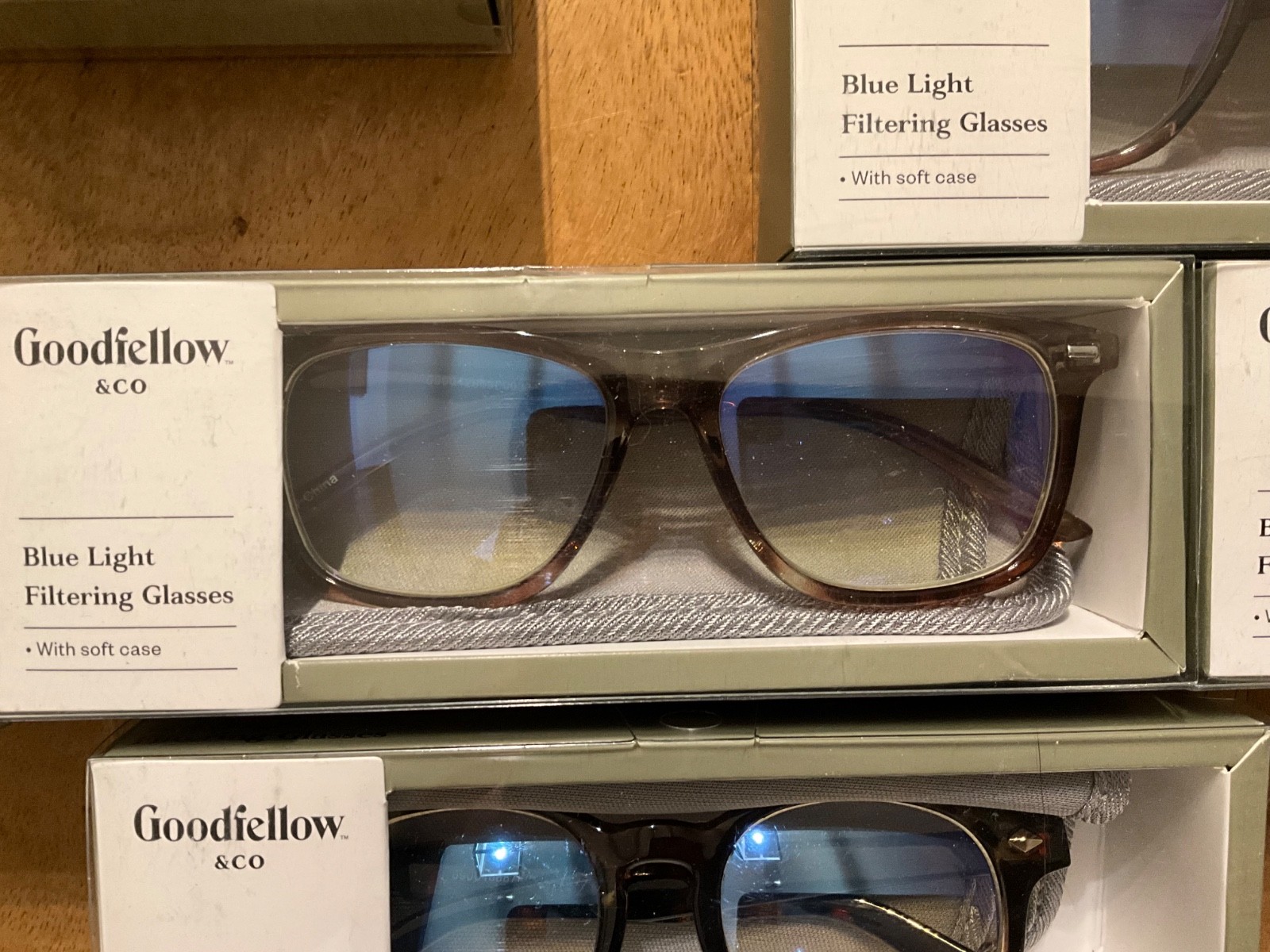 LOT OF 14 GOODFELLOW BLUE LIGHT FILTERING GLASSES MULTIPLE STYLES NIB NON PRE