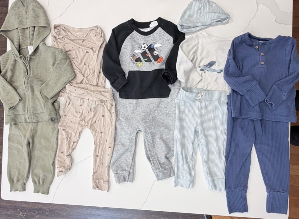 Carter’s Adidas Outfits Baby Boy Clothes Lot 12M Set Bundle Fall Winter 5 Outfit