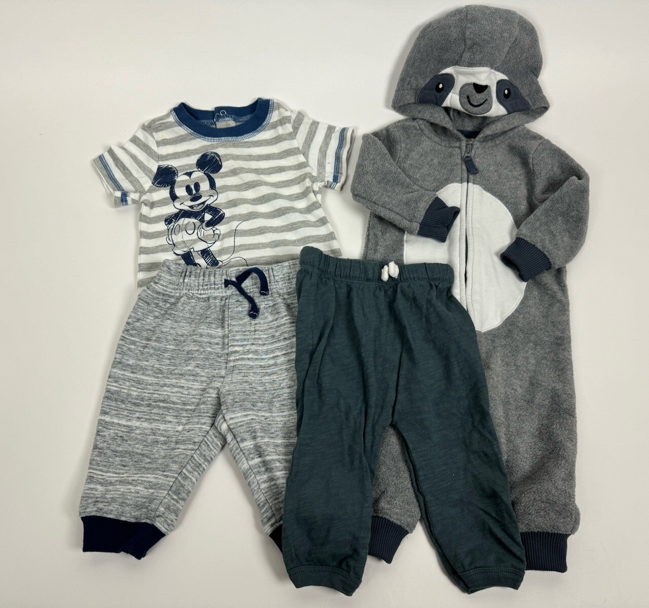 Baby Boy 6 Months 6M Clothing Lot Pants Top Blue Gray Tommy Conrad Disney Sloth