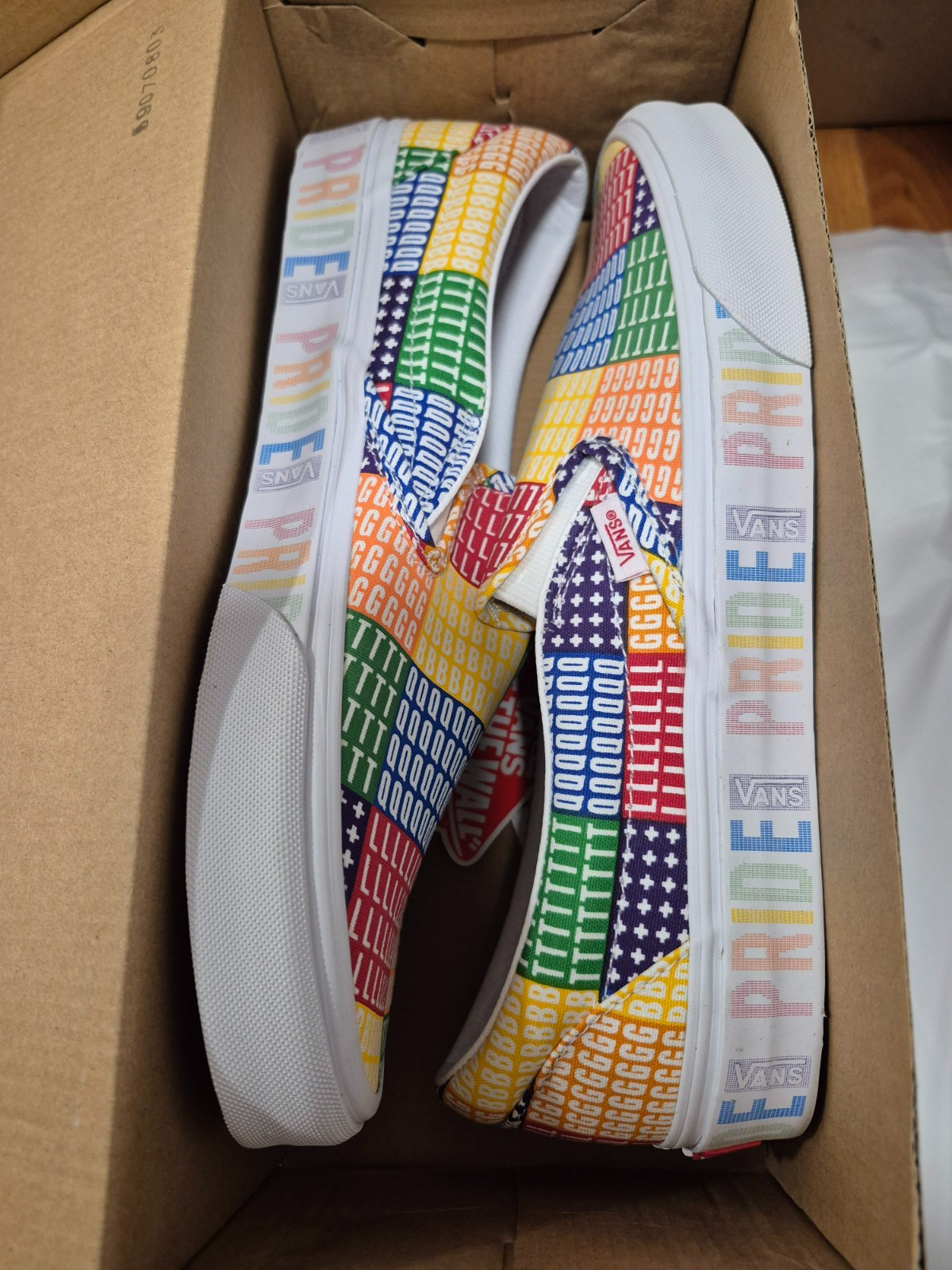 Bulk Vans Classic Slip On and Sk-8 Mid PRIDE Multi-Color Rainbow Mens Shoes