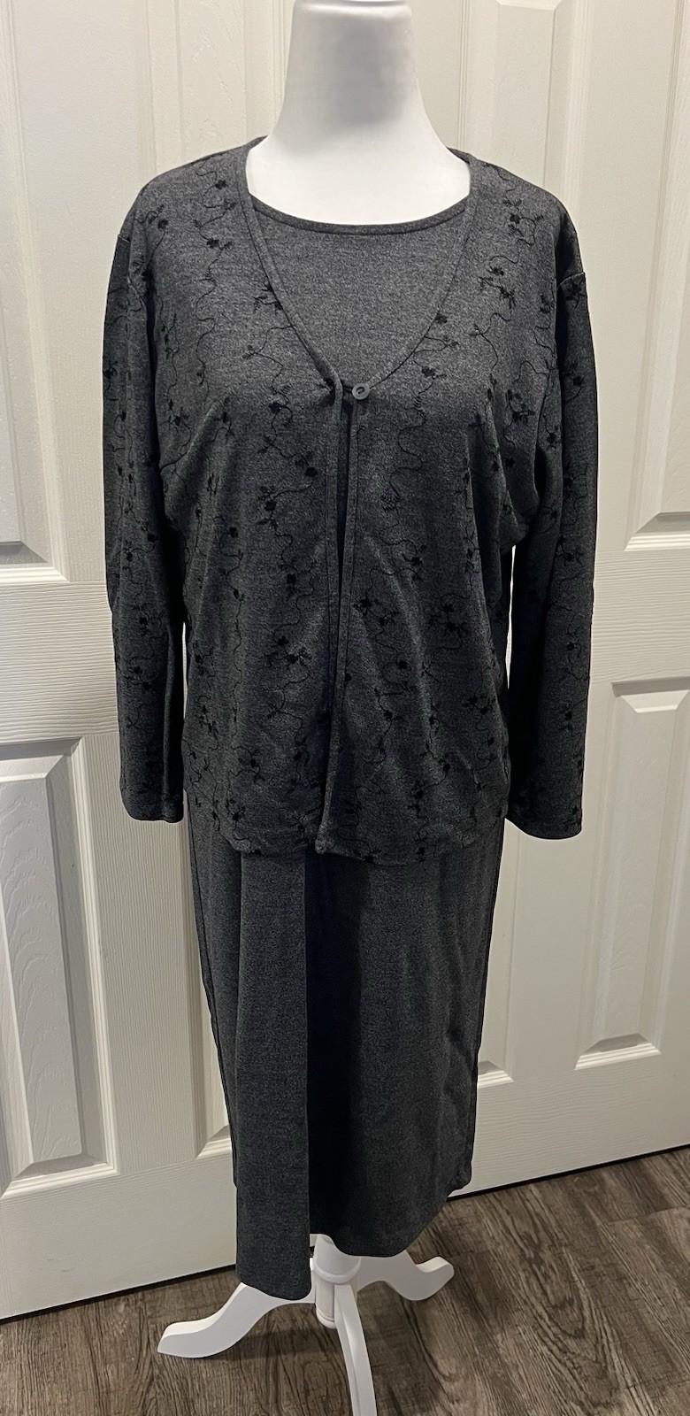 Talbots Petite Size Medium Dress With Cardigan Jacket