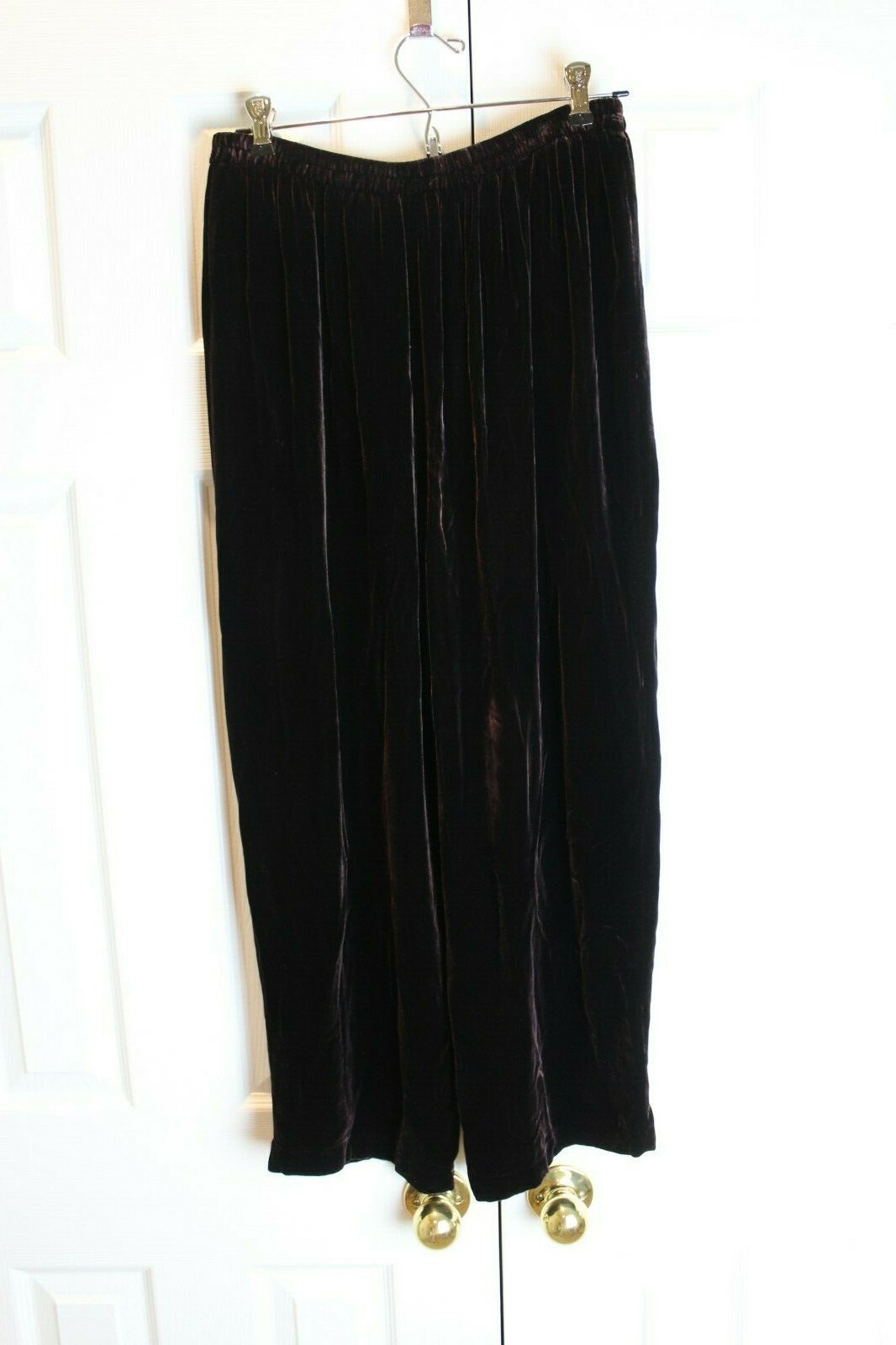 The Works Ladies Purple Velour Dressy Two-Piece Set sz. M/L