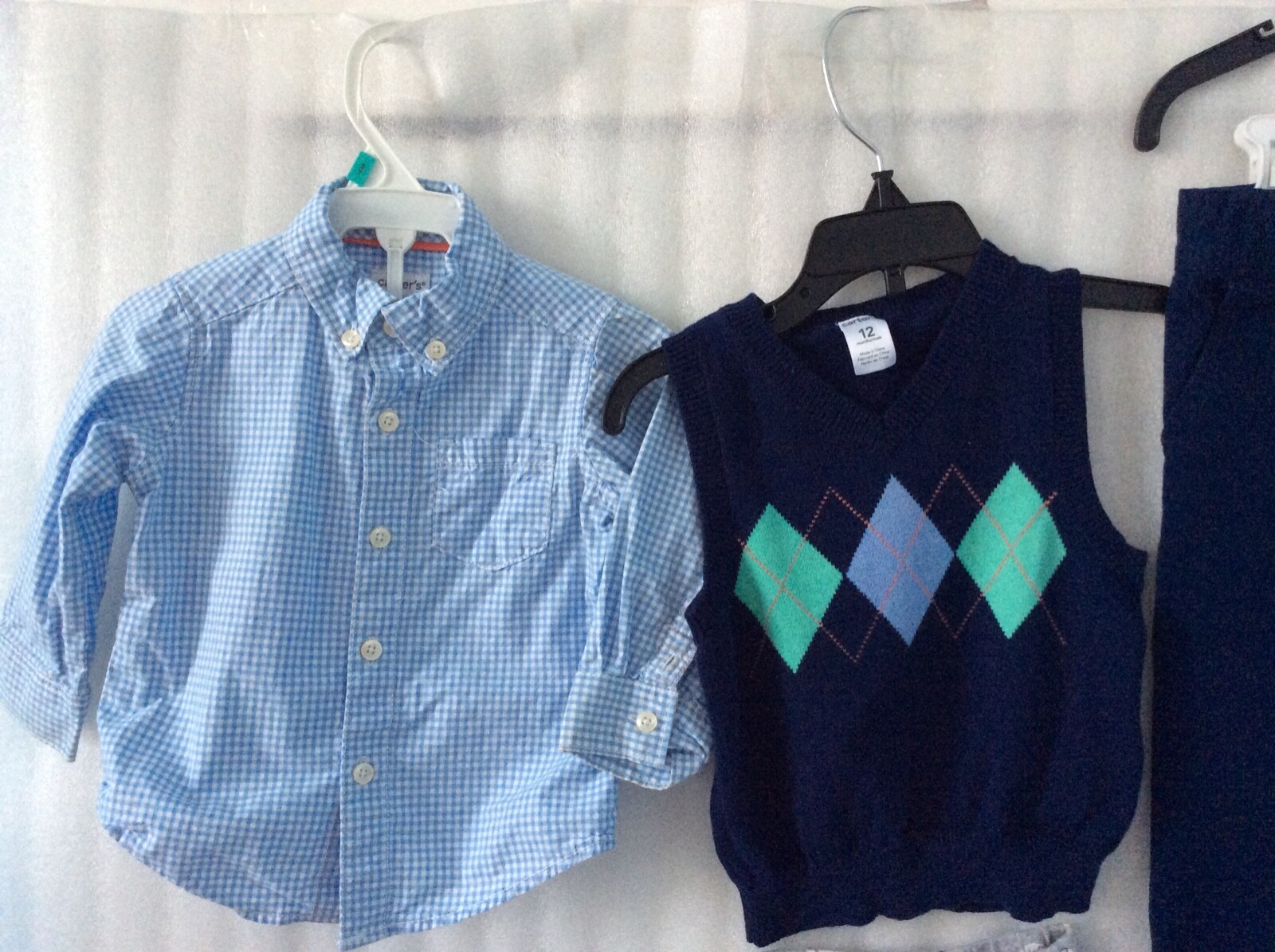 Baby Kids Size 9 M/12 M Red Black Gray Blue T Shirt Short Pants 2 PC outfit set