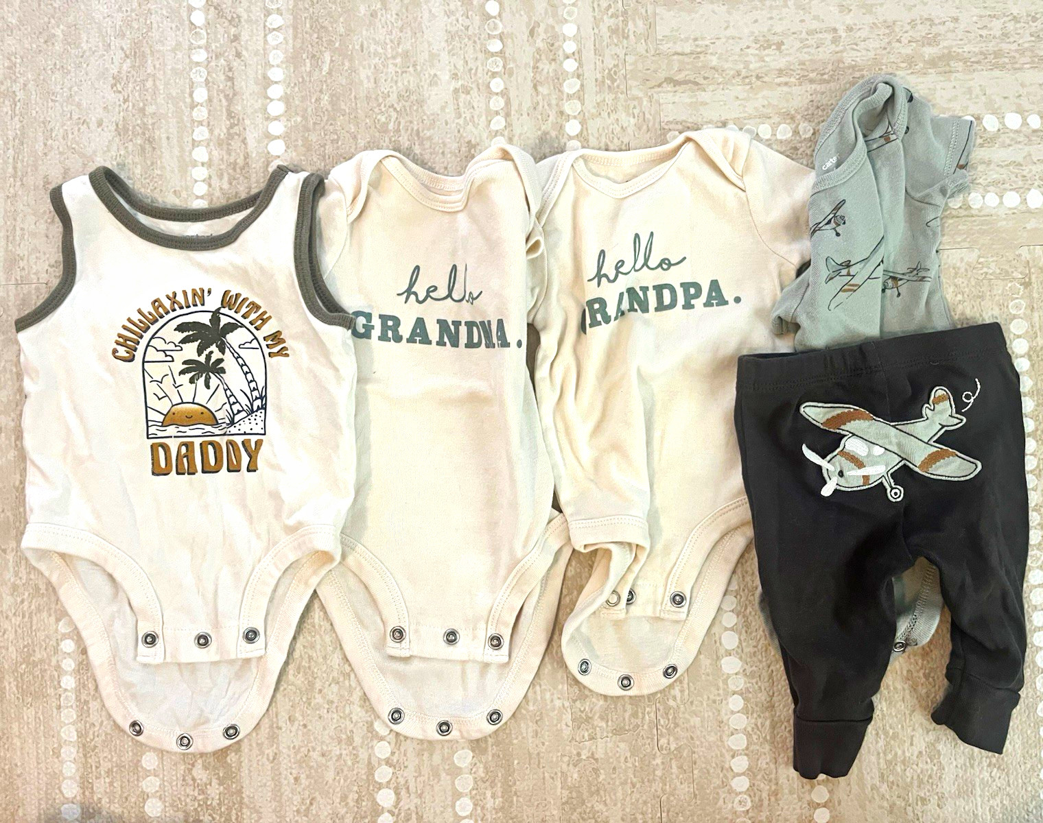 Carter&rsquo;s Unisex Baby Cotton Summer Clothing Lot 100% Cotton Size 3Months