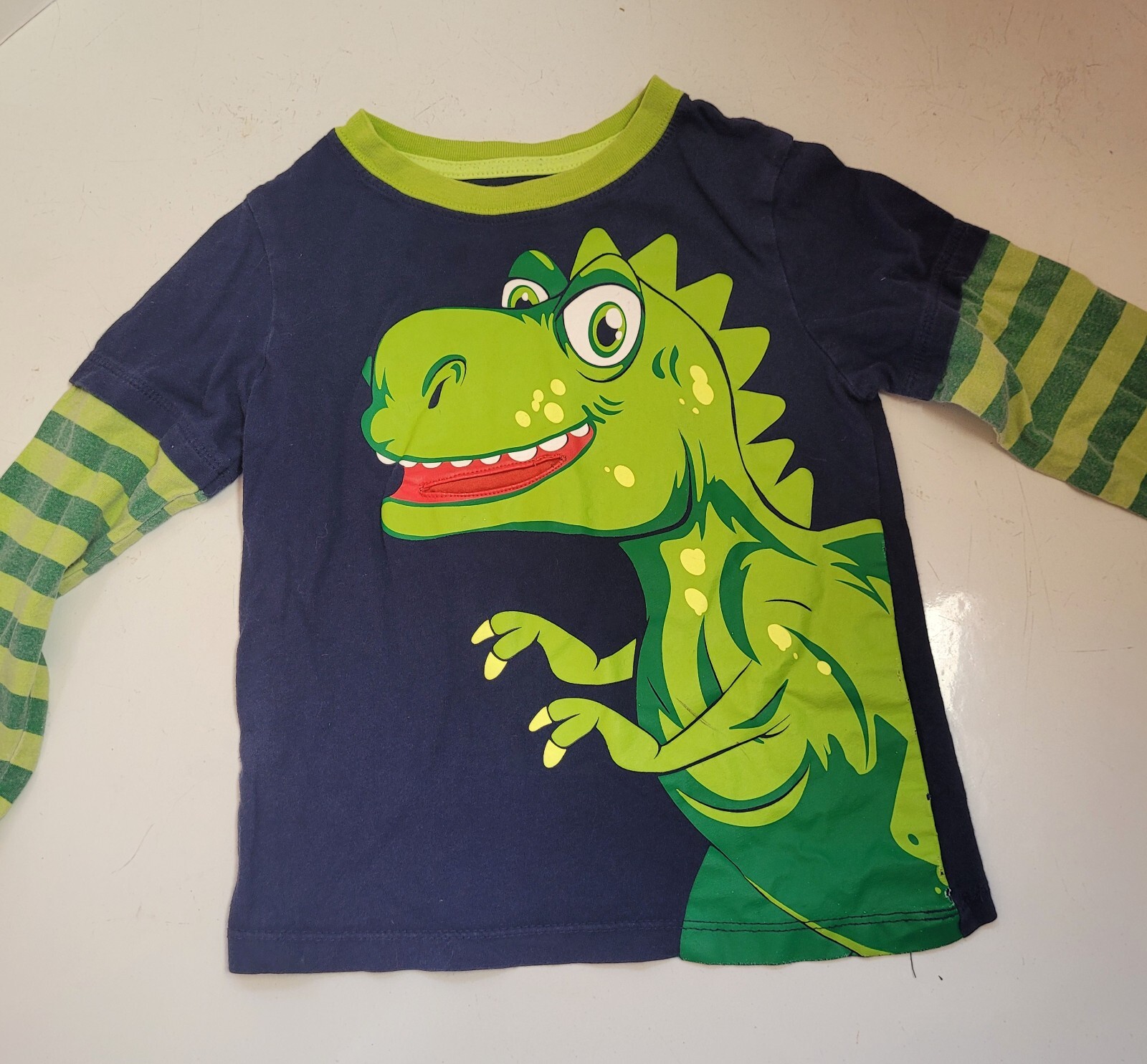Graphic Long Sleeve Lot Of 3 Boys 4T Health-Tex Garanimals Monster Dinosaur