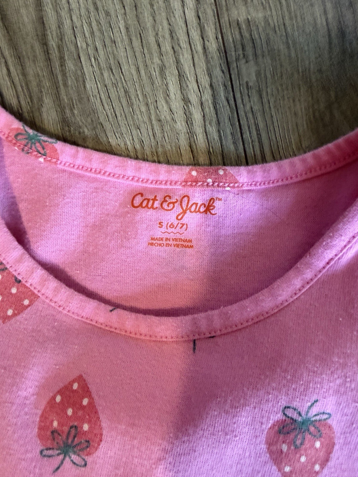 Cat & Jack Girls Dress Lot 4 Size S (6/6X) Pink Floral Animal Print Strawberry