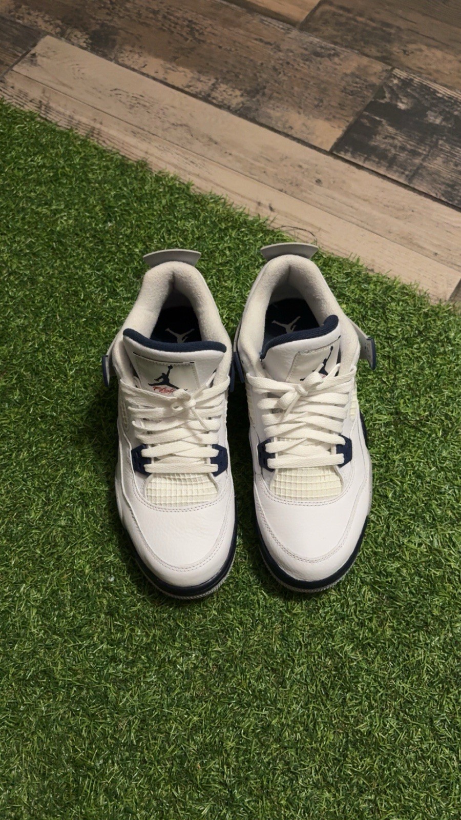 Nike Jordan Unisex Baby Shoe Lot Air Jordan 4 Leather Colorblock 0-3M