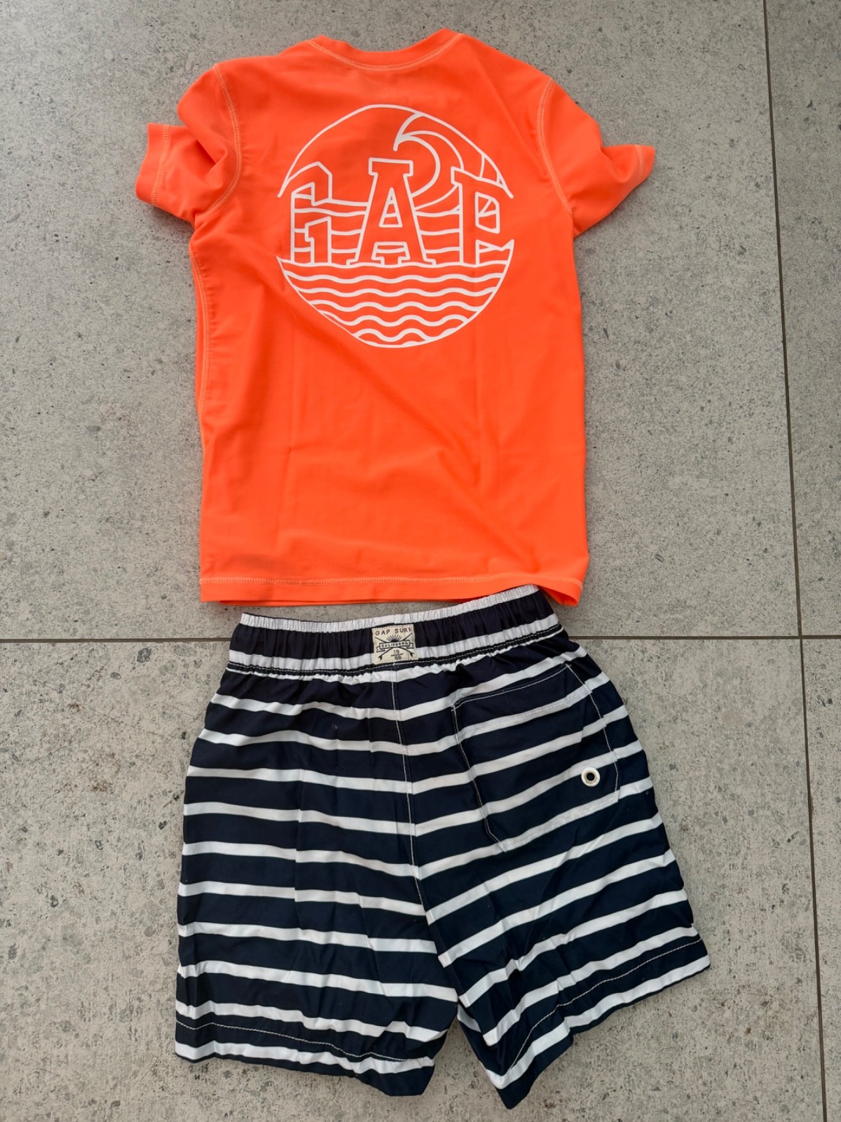 Cap Kids Boys shirt with swim shorts size S 6/7