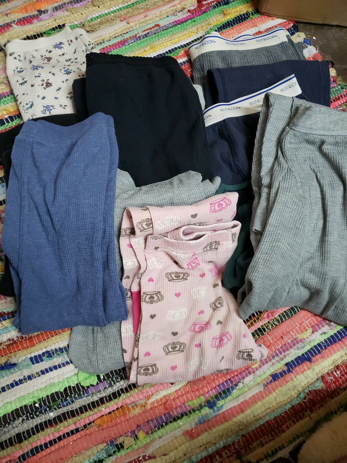 Lot 11 Thermal Bottoms Kids Adults Small Medium Large Assorted Colors