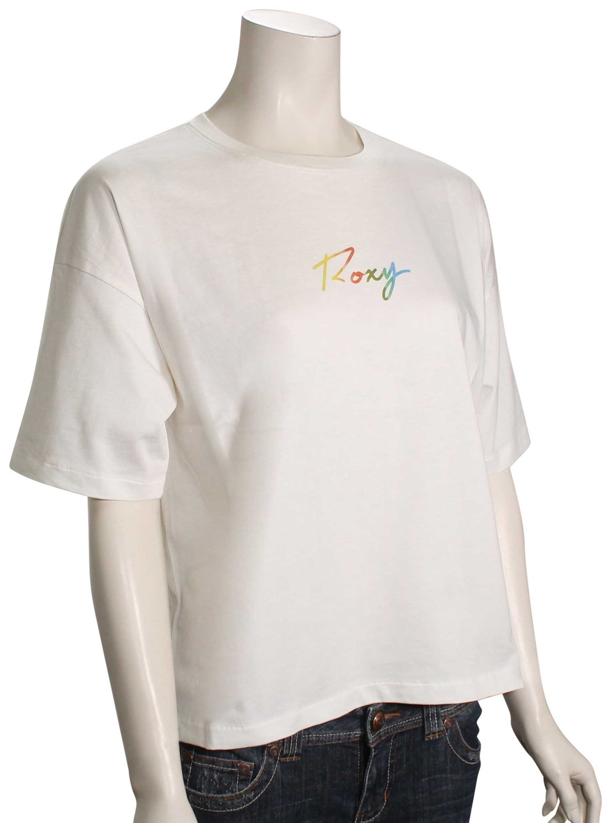 Roxy Easy And Basic Oversized Women&rsquo;s T-Shirt – Snow White – New