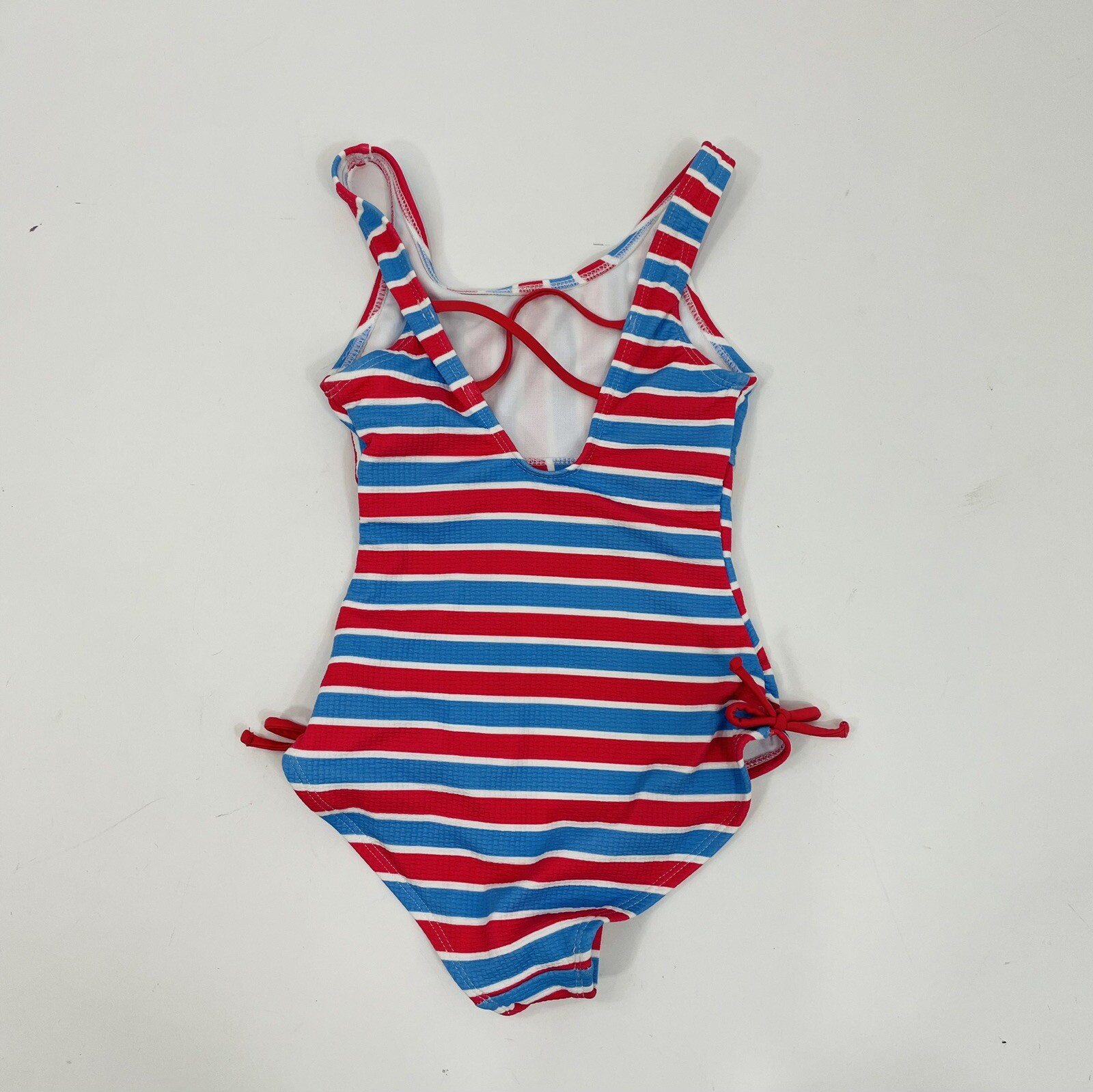 LOT OF 4 Girls Size 6 Swimsuit x 3 and Land&rsquo;s End Terry Coverup Hoodie M (5-6)