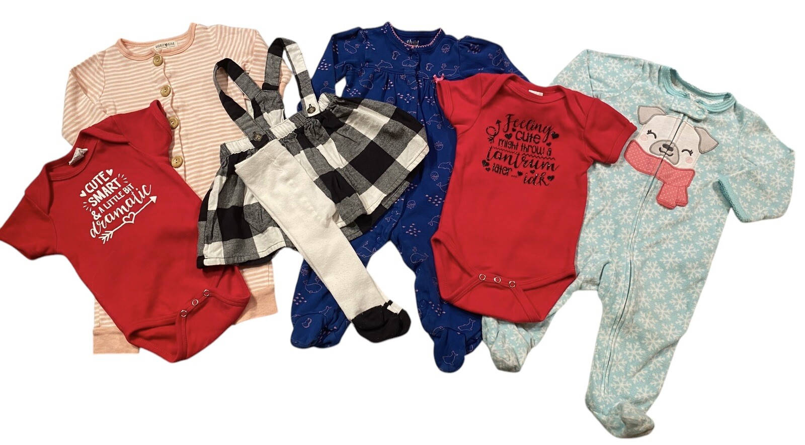 Baby Girl Clothes Lot 6M 6-9M 6-12M Outfit Bundle Carter’s Holiday EUC