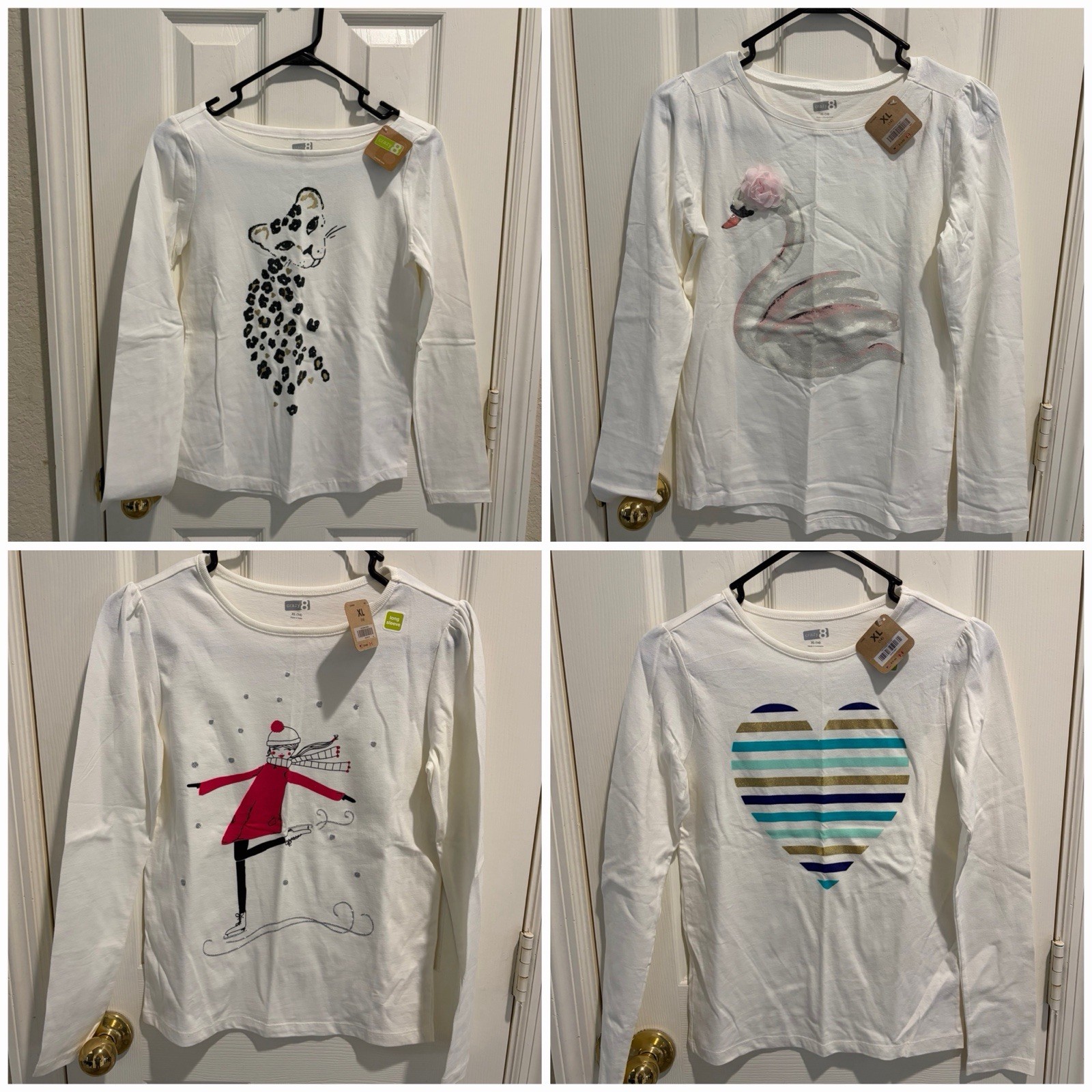Justice & Ralph Lauren Baby Girl XL Lot Unicorn Graphic Tops & Leggings