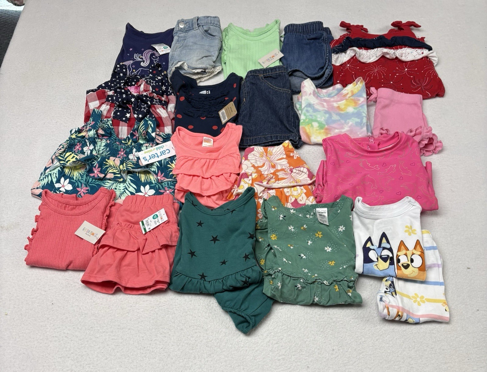 Lot Of Girls Clothes Size 18 Months Carter Garanimals 4th Of July Gymboree