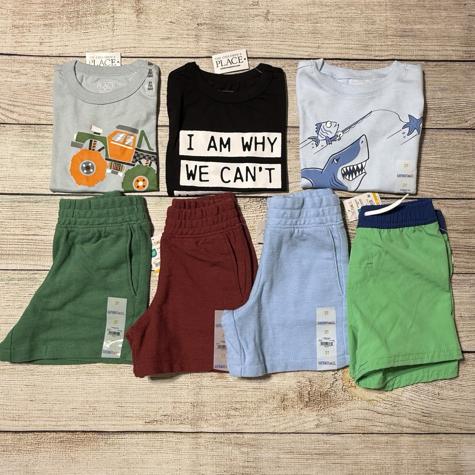 Toddler Boy Lot Of Clothes For Spring And Summer Size 2T. NWT! Colorful, Casual