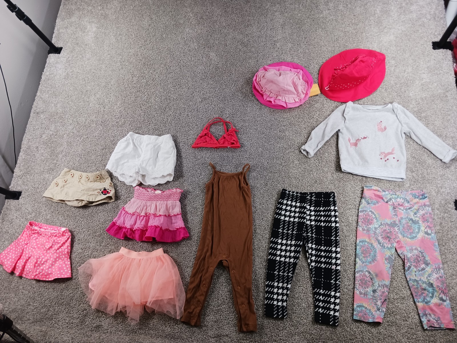 Carters Gymboree Wonder Nation Kids 12-18M Clothing Lot Of 12 Hat Skirt Pants