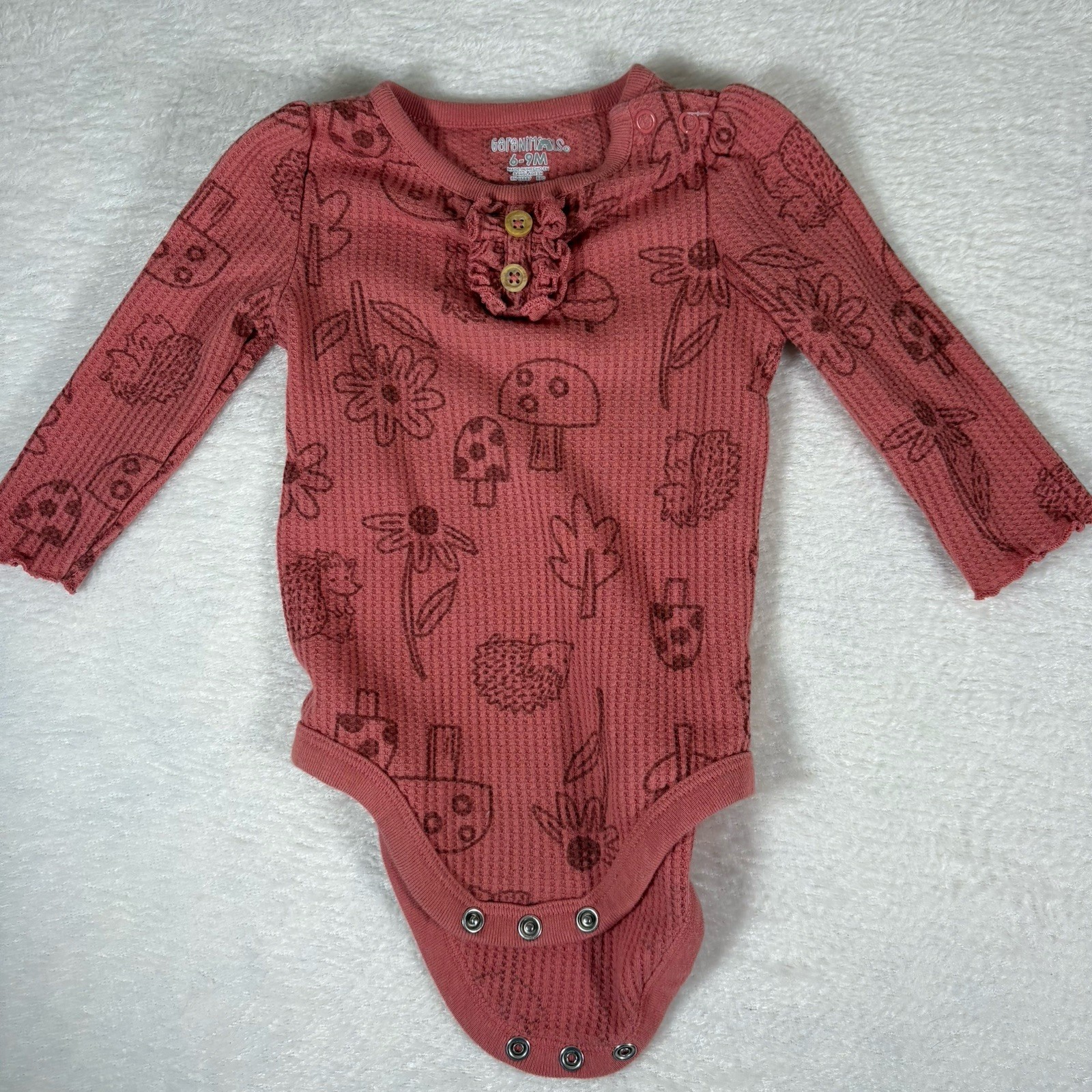 Lot Of 3, 6, 9 Month Old Baby Girl Clothes 10pc