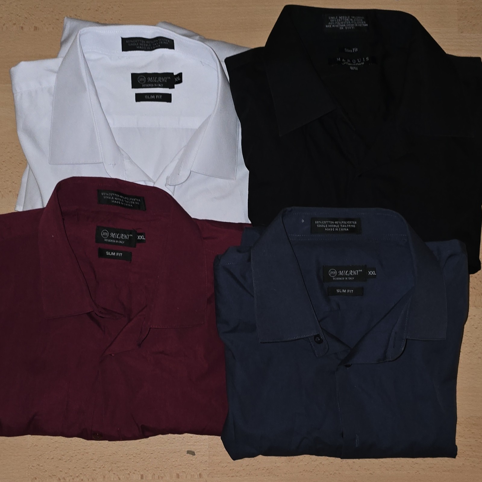 Milano/Marouis Signature/Retro Paris Mixed Lot Dress Shirt XXL + Pants 38W32L