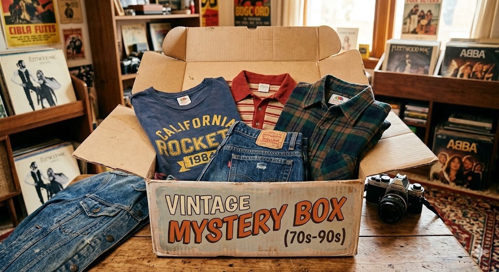Vintage Clothing Mystery Box 70s-90s (read description below)