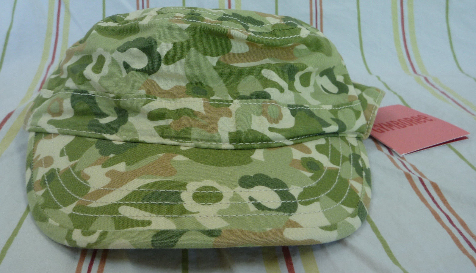 5T GIRL GYMBOREE Savanna Sunset ARMY GREEN CAMOUFLAGE SKIRT/SKORT & BASEBALL CAP