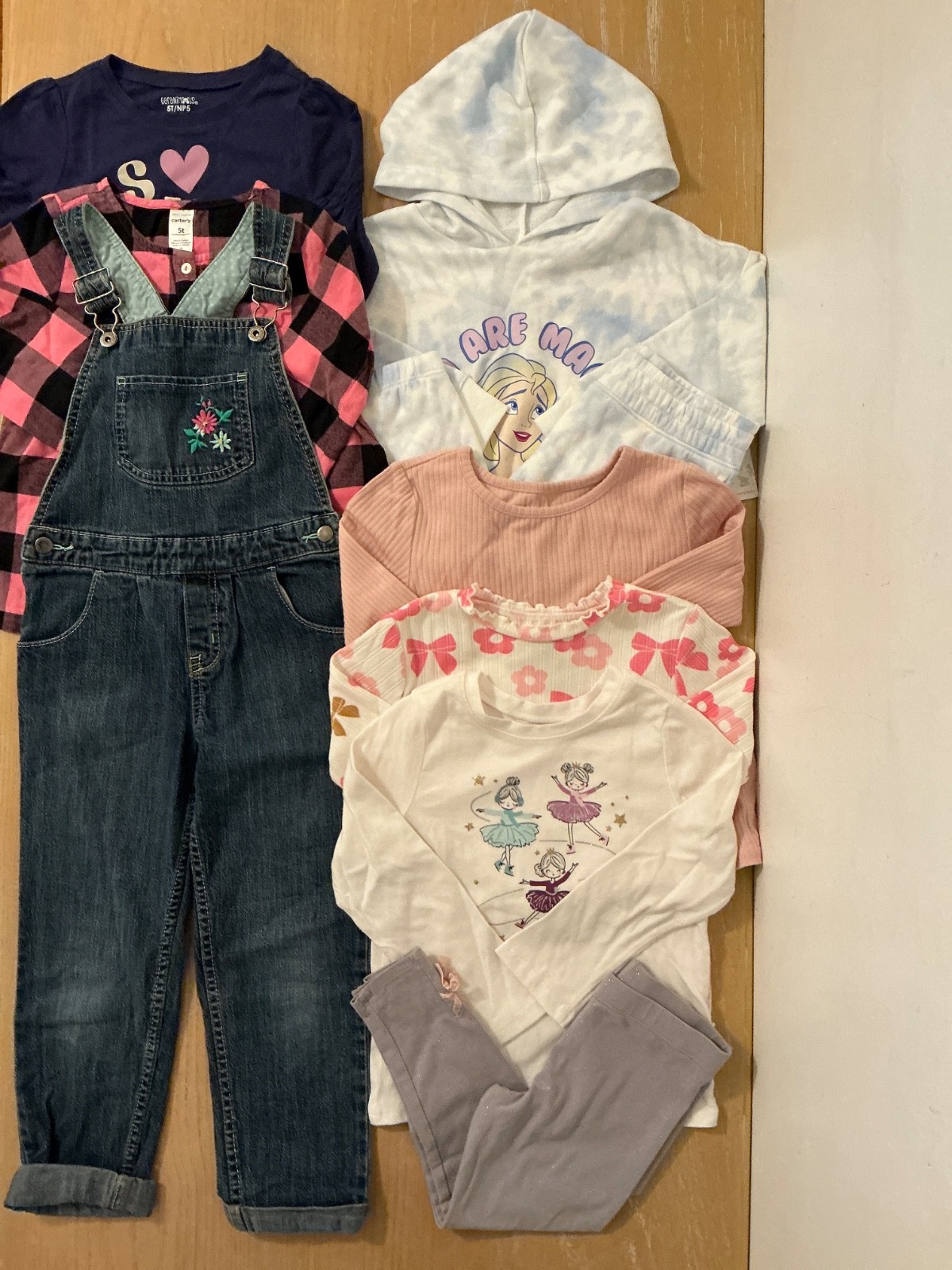 Oshkosh, Garanimals, Carter&rsquo;s, Others Girls Clothing Lot of 9 Size 5T