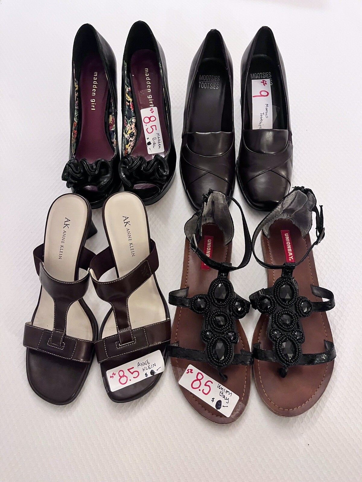 Lot of 4 Pairs of Women’s Shoes & Sandals Sz 8.5 & 9 🌺 CLEANED & Sanitized