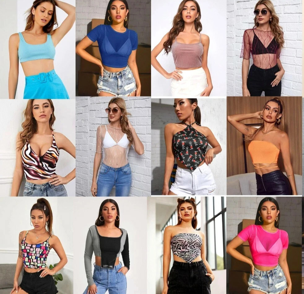 Lot 10 Pcs Wholesale Mixed Women Party Dresses Top Bottoms Formal Clothing L