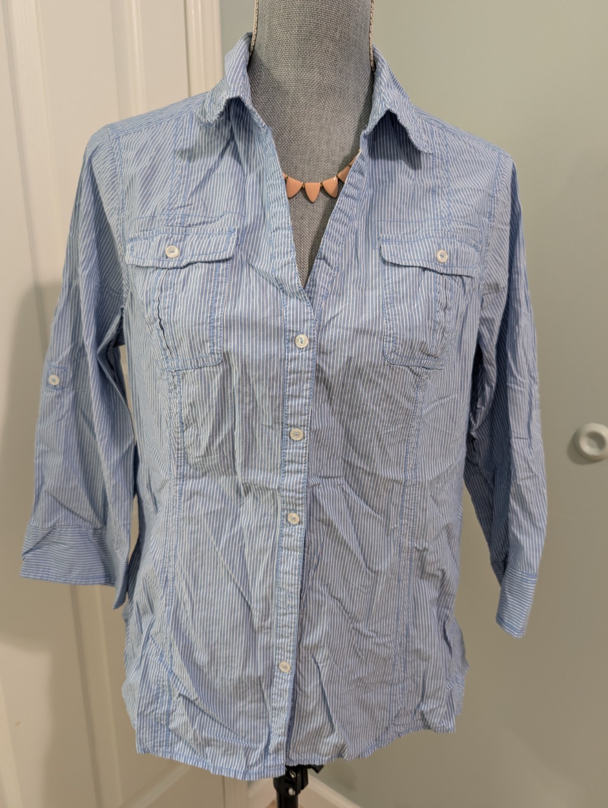 5 Piece Work Office Blouses Shirts Cardigans Large Women Banana Republic Talbots