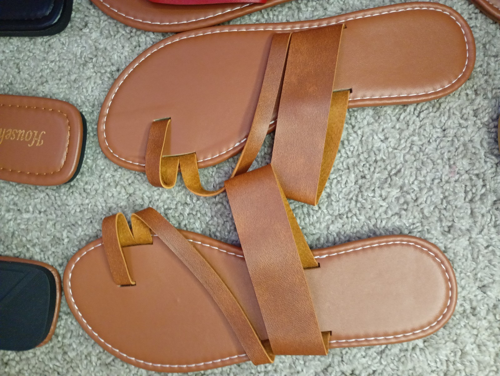 Household ANIH Fashion Mixed Lot Leather Slides Sandals Slippers 38-42