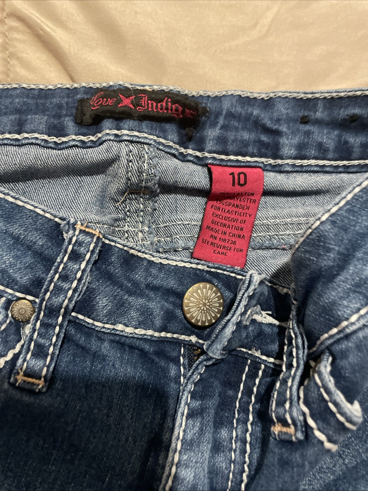 Girls Lot Of 2 Sz 10 Love Indigo Shorts & BCG Size Medium Too Shipping Included