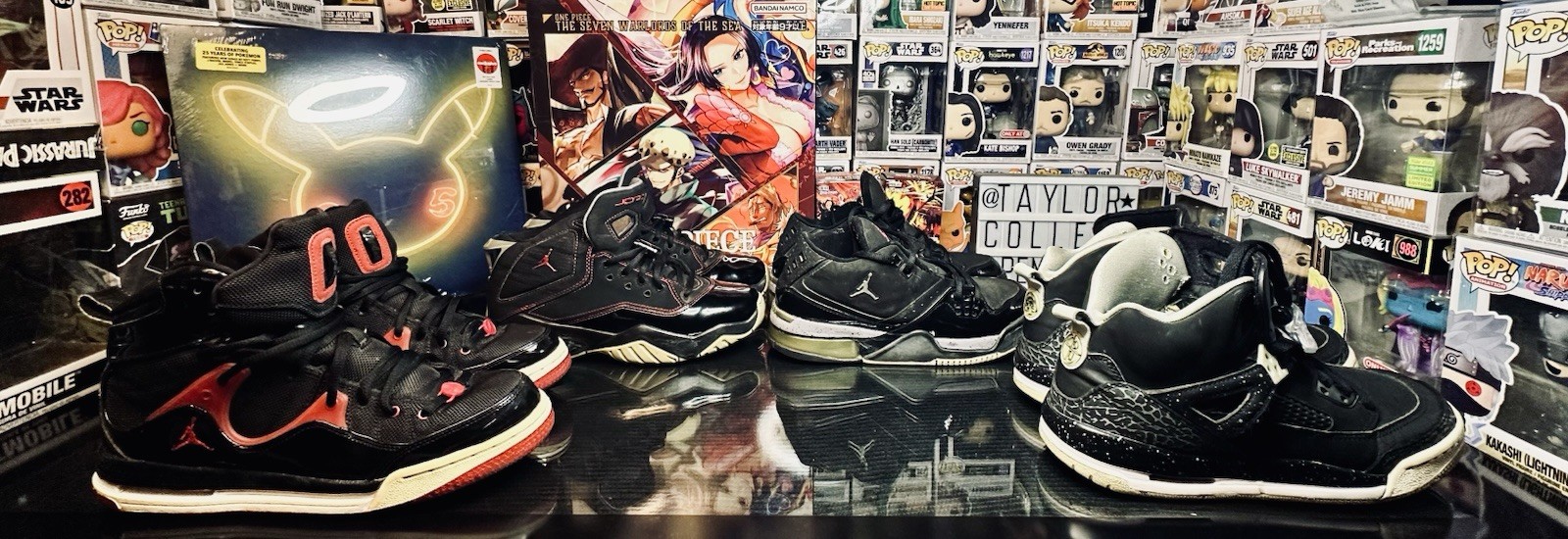 Large Jordan Shoe Lot – Vintage Find. – Nice Collection- Youth