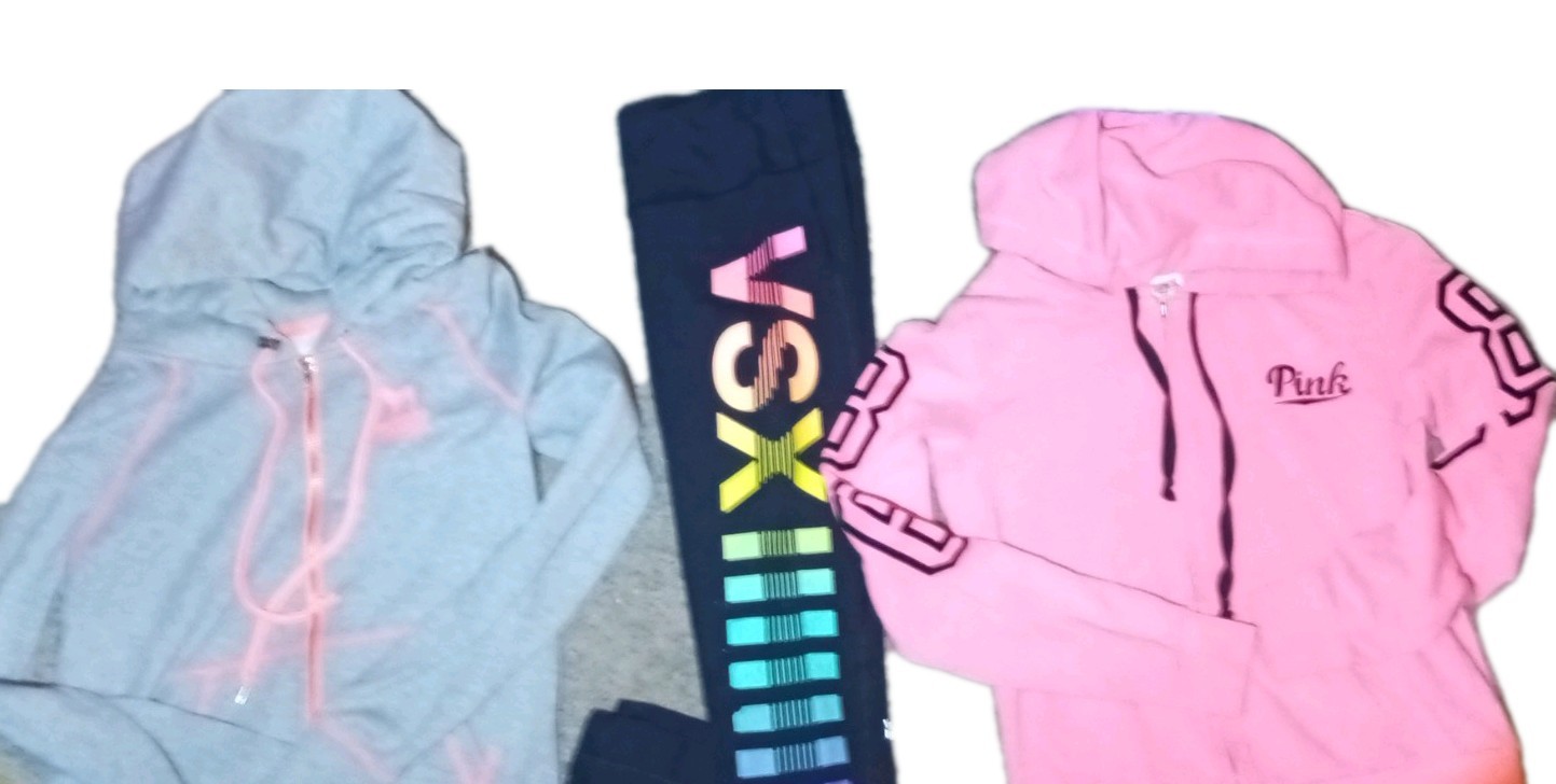 PINK Multi-Colored Bundle 5 items, Small, Medium