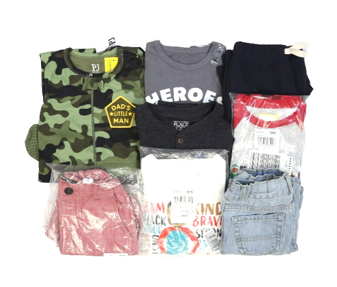 The Childrens Place Bulk Lot Of 9 Toddler Boys Size 3T Mixed Season Tops Bottoms