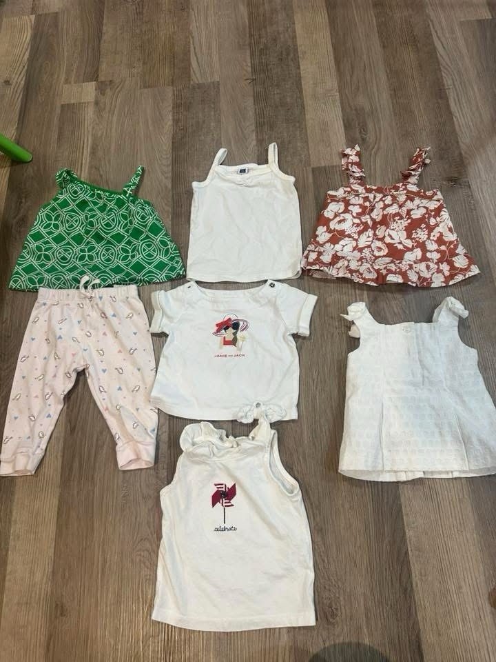 Janie and Jack Baby Girl Clothing Lot Cotton Floral Summer Multicolor