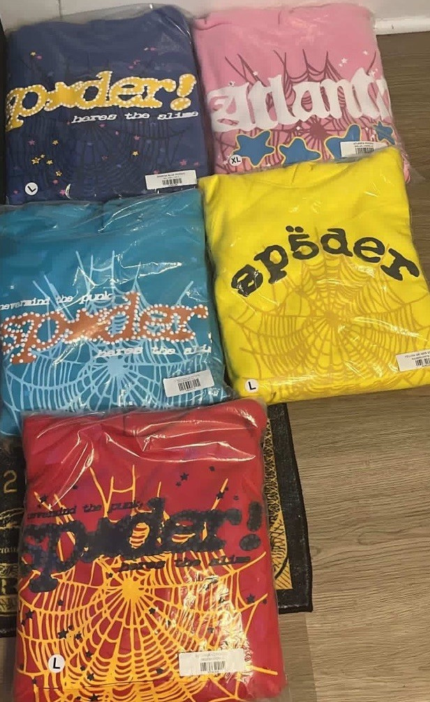 Spyder Lot of 5 Graphic Print T-Shirts Spider Web Theme Multicolor L XL