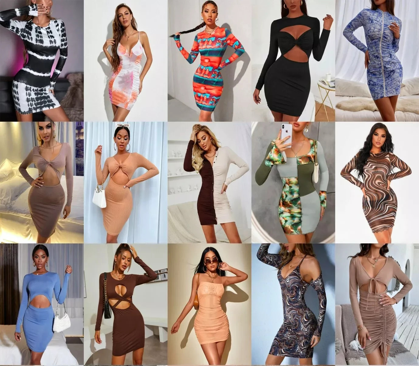 Lot 10 Pcs Wholesale Mixed Women Party Dresses Top Bottoms Formal Clothing L