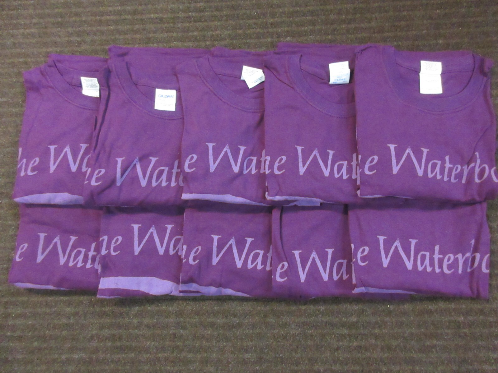 10X WHOLESALE THE WATERBOYS OFFICIAL 2013 LOGO CONCERT MUSIC BAND T-SHIRTS LARGE