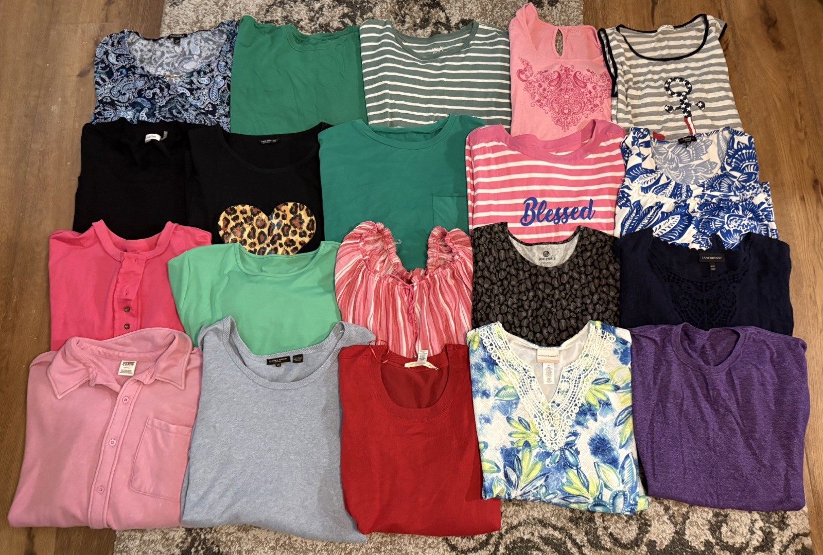 Womens Plus Size 2X 18/20 Name Brand Clothes Bundle 20 pcs All Seasons EUC