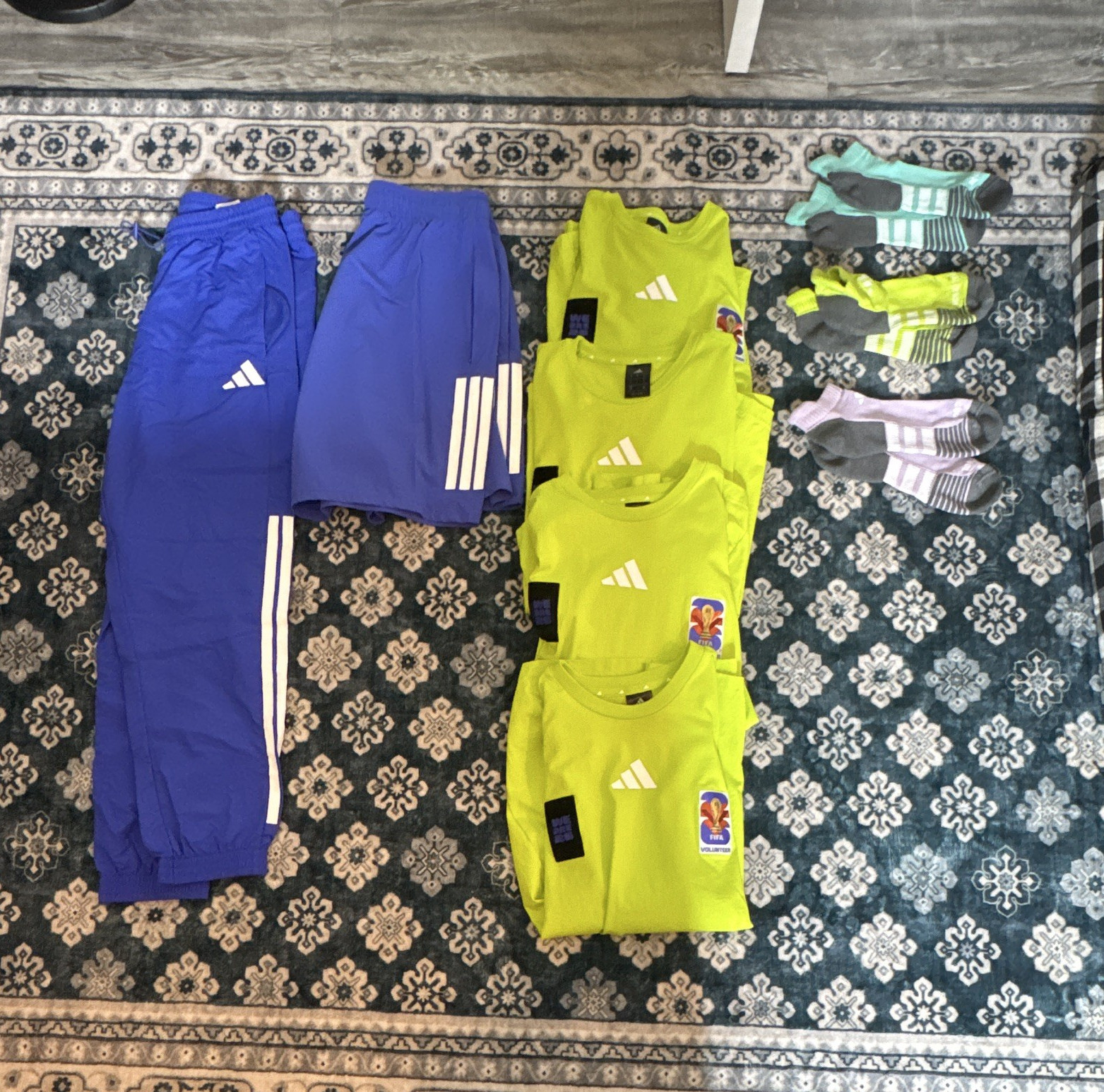 FIFA WORLD CUP OFFICIAL MERCH. Shirts size L, shorts/pants size M