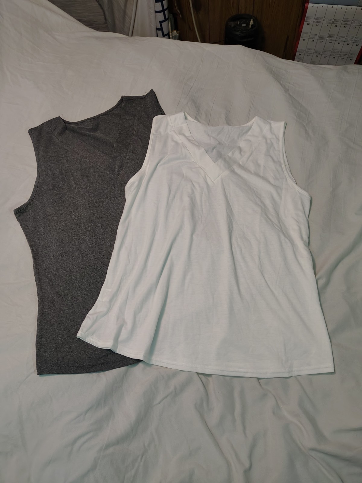 Lot Of 2 Size XL V-Neck Tank Tops
