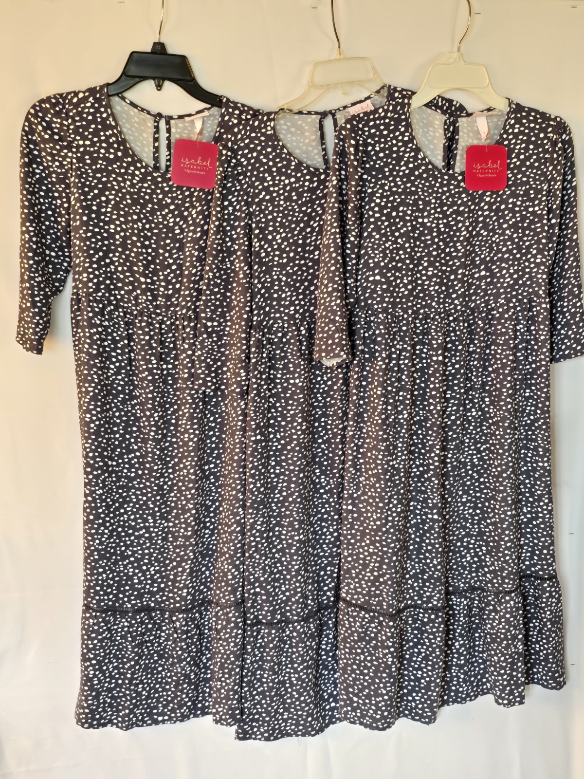 Lot Of 3 ISABEL MATERNITY DRESSES IN PURPLE