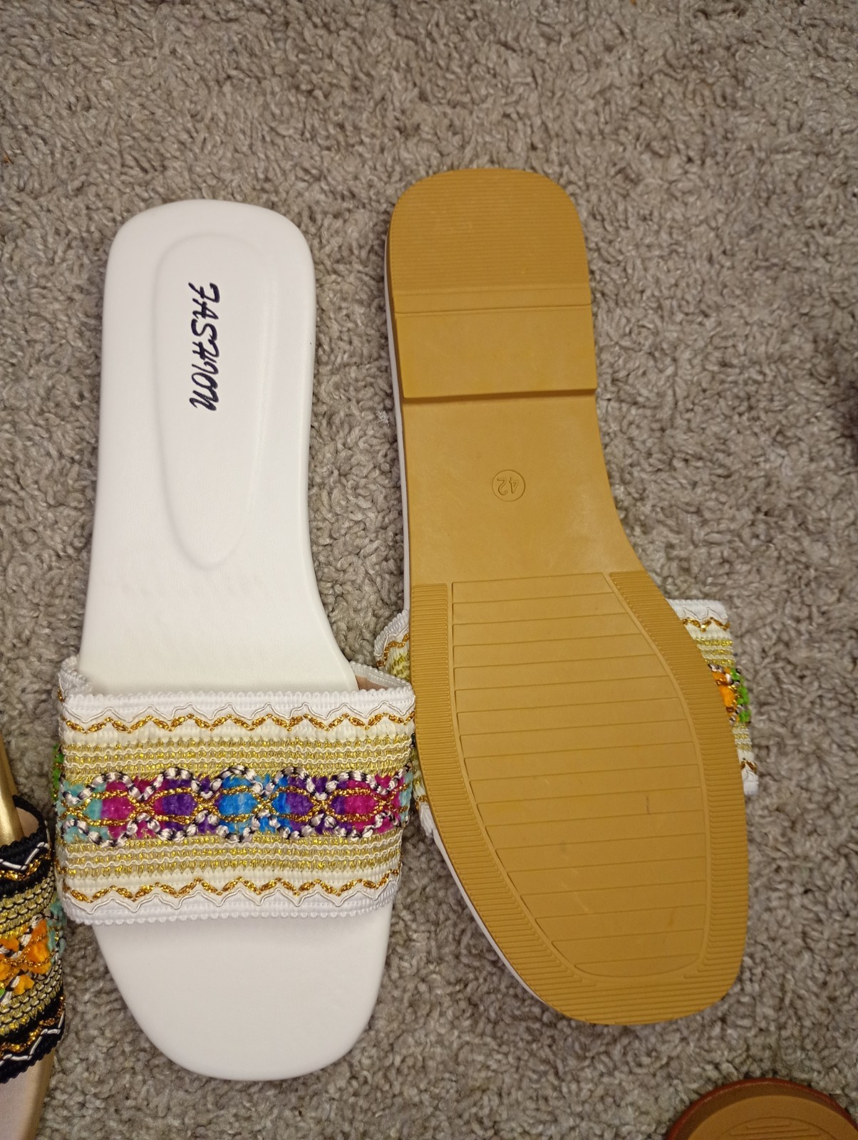 Household ANIH Fashion Mixed Lot Leather Slides Sandals Slippers 38-42