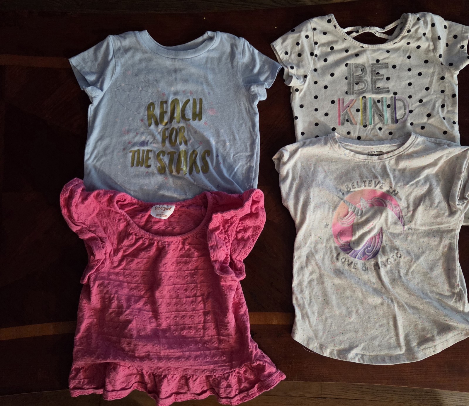 girl size 4t Mixed Clothing Lot Graphic Tops, Shorts & Skirts Minnie Unicorn