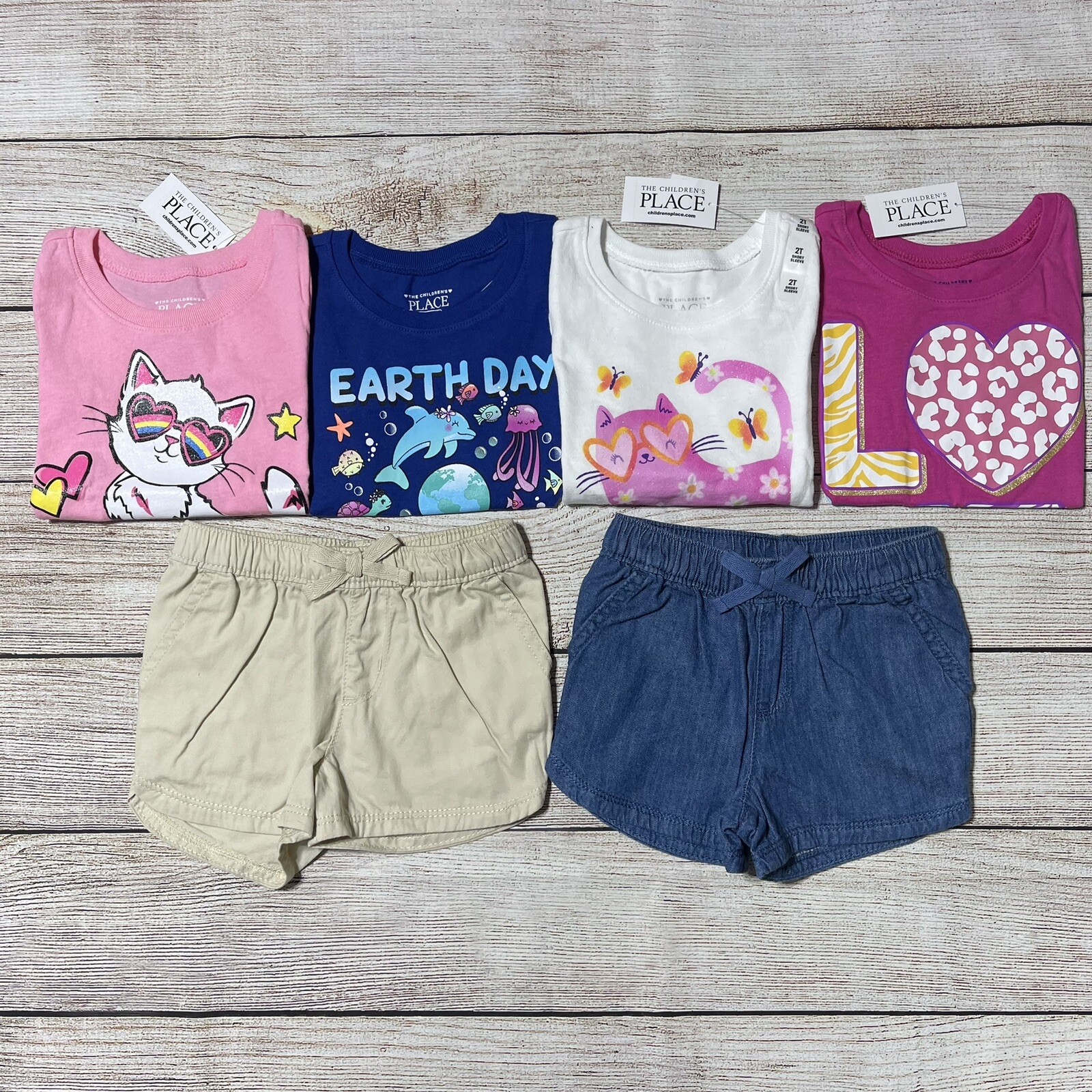 Toddler Girl Size 2T Lot Of Clothes For Spring And Summer. NWT! Colorful